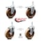 Service Caster 5 Inch High Temp Phenolic Swivel 10mm Stem Caster Total Lock Brake SCC, 2PK SCC-TSTTL20S514-PHRHT-M1015-2-S-2 - alternate 6